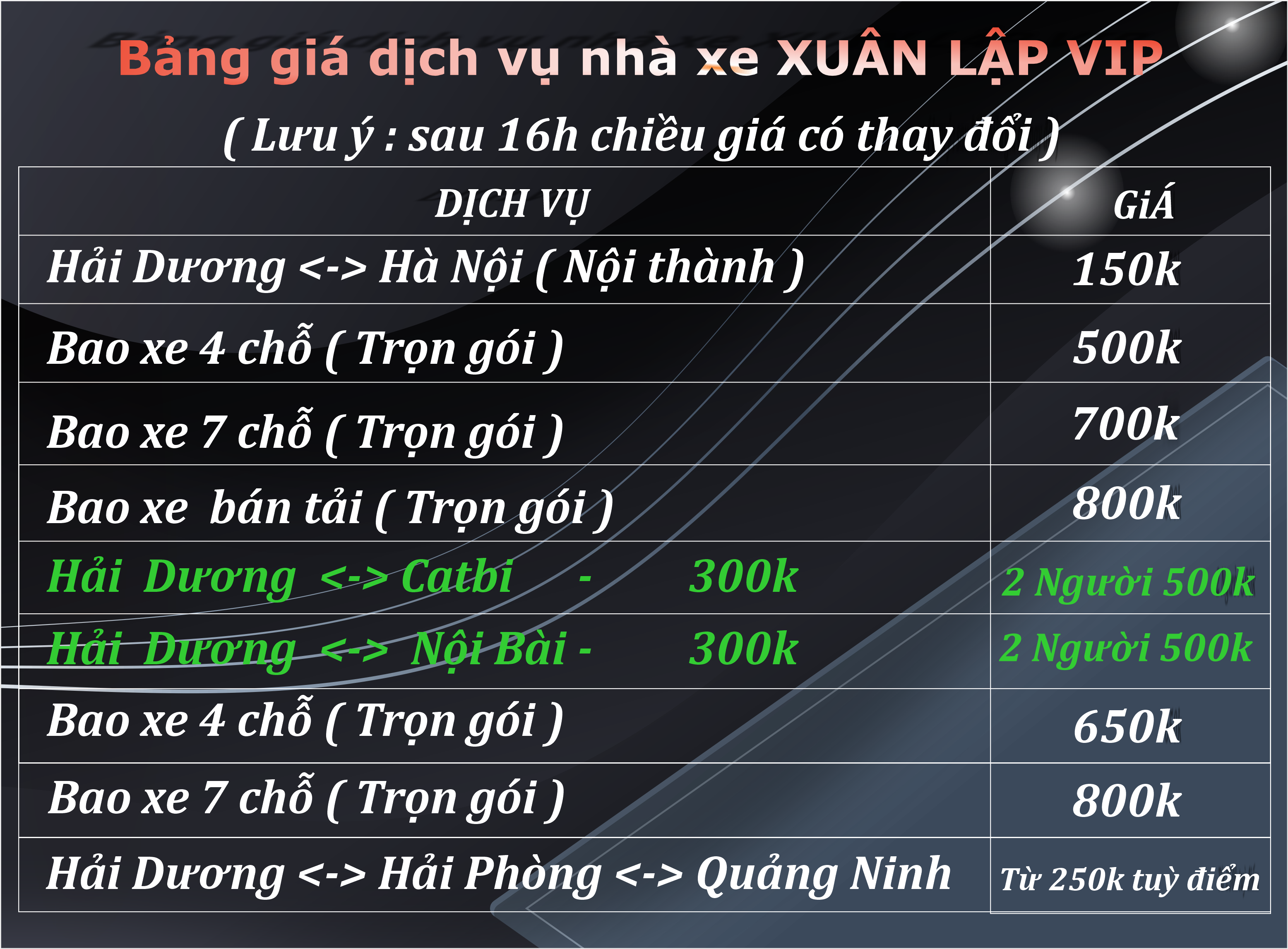 NHÀ XE XUÂN LẬP
